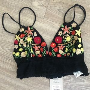 Embroidered Festival Crop Top